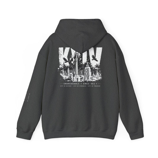 Kyiv Hoodie — Unbreakable Since 482 War Relief Sweatshirt