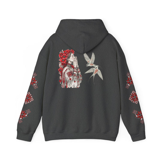 Native-Inspired Floral Headdress Vishivanka Hoodie —