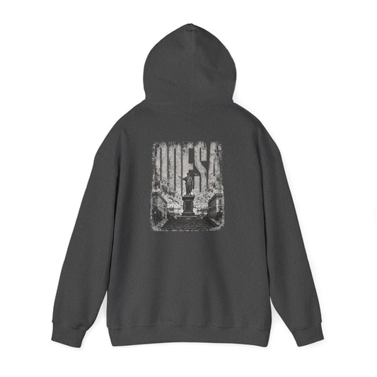 Odesa Cityscape Hoodie — Vintage Monument Photo Graphic Sweatshirt