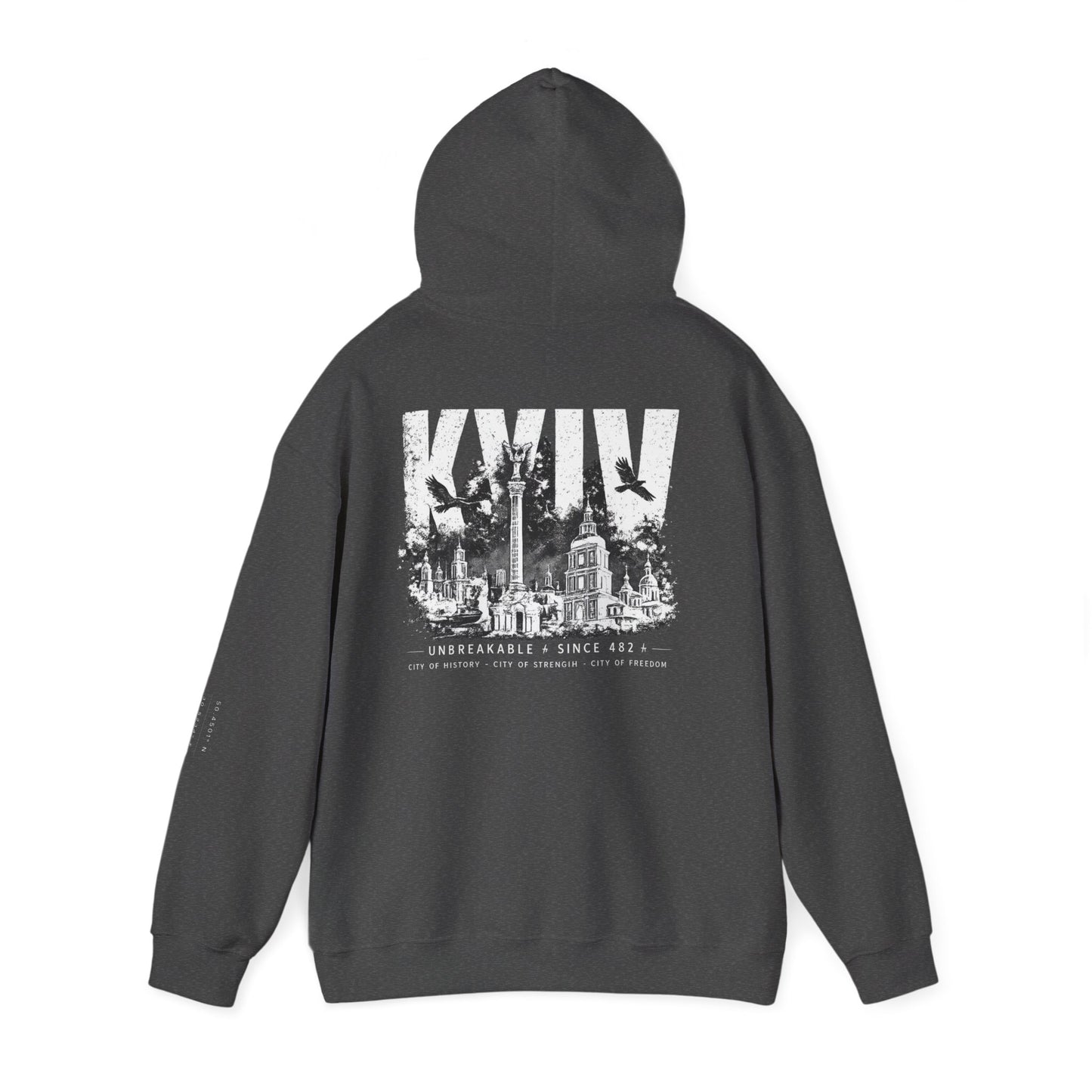 Kyiv Hoodie — Unbreakable Since 482 War Relief Sweatshirt