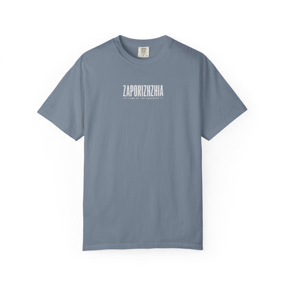 Zaporizhzhia Landmark T-Shirt — 'Land of the Cossacks' Graphic Tee