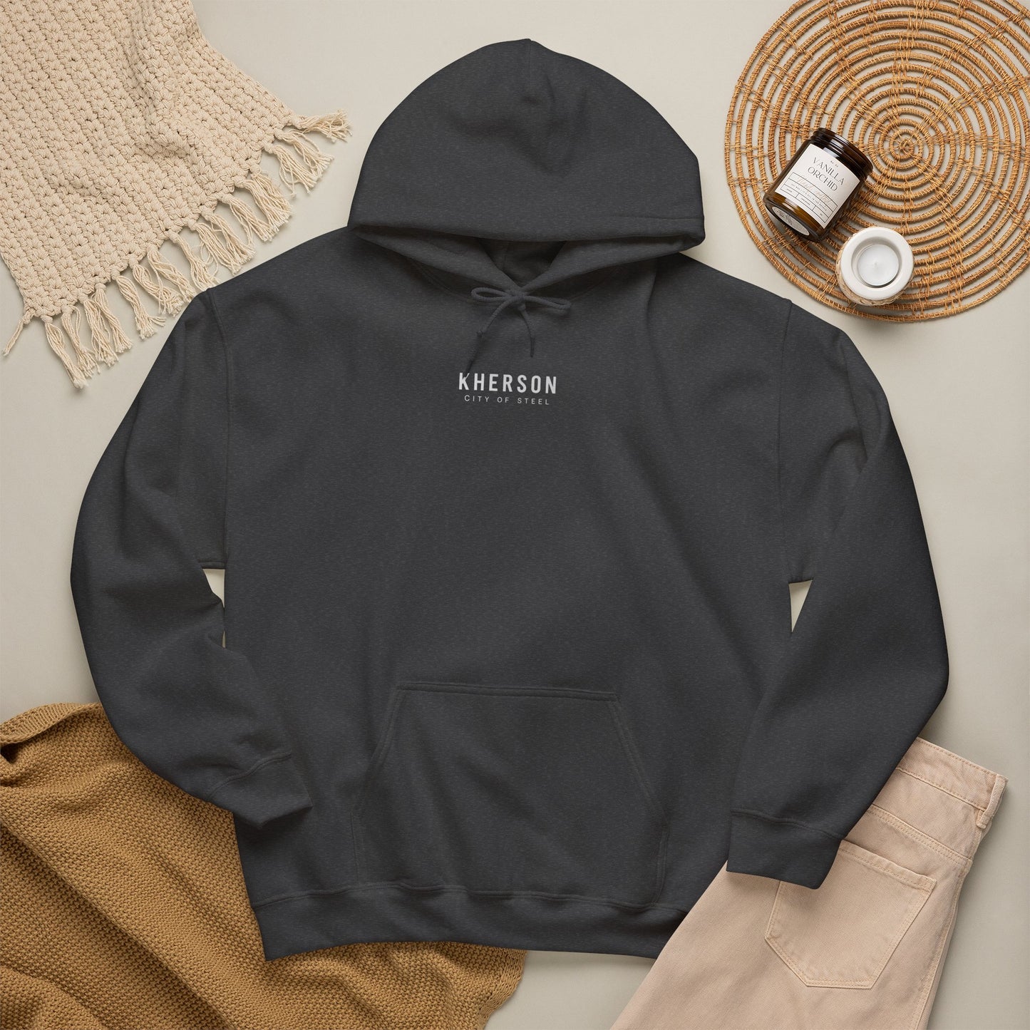 Kherson Cityscape Hoodie — Distressed Ukrainian Landmark Sweatshirt