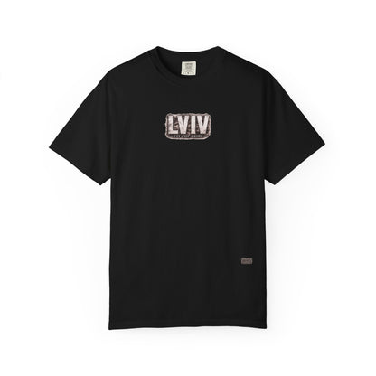 Lviv Vintage Cityscape T-Shirt — Retro Ukrainian Travel Tee