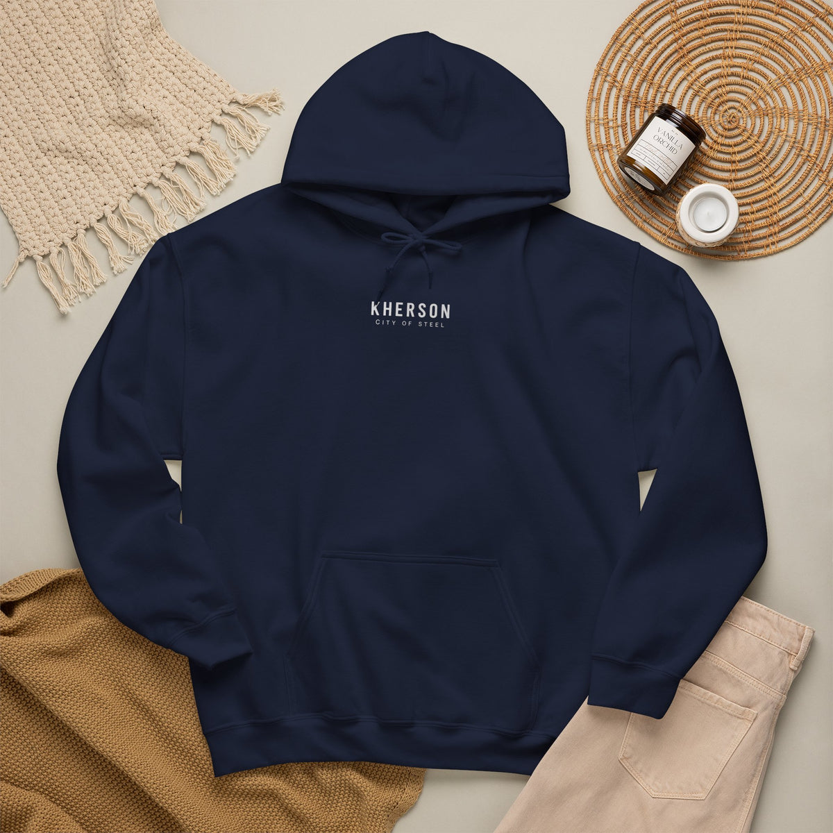 Kherson Cityscape Hoodie — Distressed Ukrainian Landmark Sweatshirt