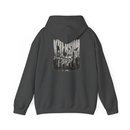 Kherson Cityscape Hoodie — Distressed Ukrainian Landmark Sweatshirt