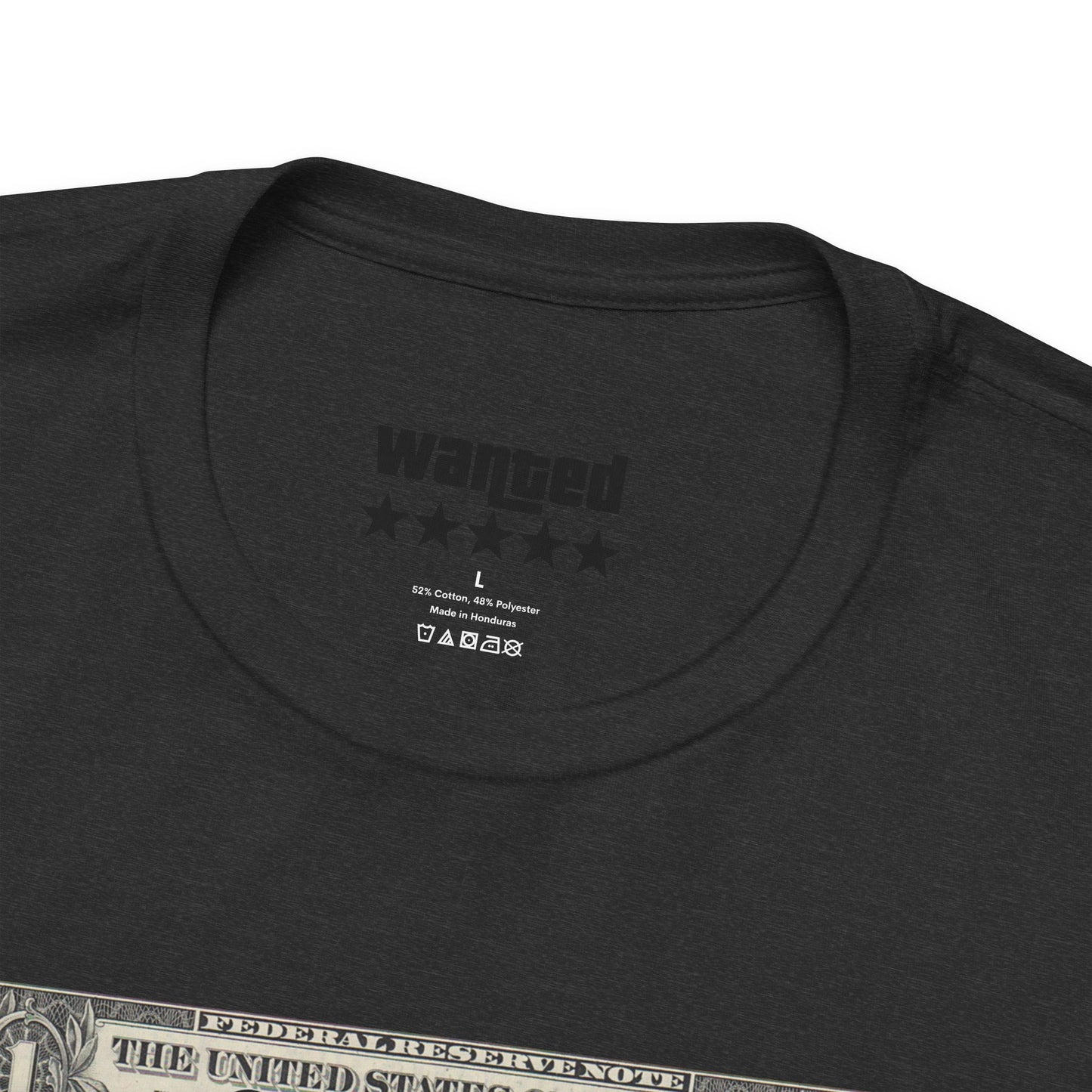 Statue of Liberty Angel Tee — 'MIGRANTS' Dollar Graphic Short Sleeve
