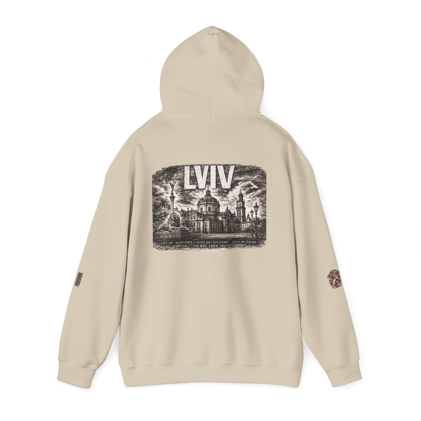 Lviv Vintage Cityscape Hoodie