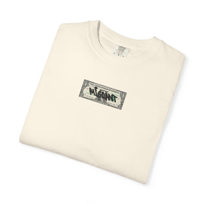 Photo Backprint T‑Shirt — Urban Graffiti 'Across the Skies Not Real' Streetwear