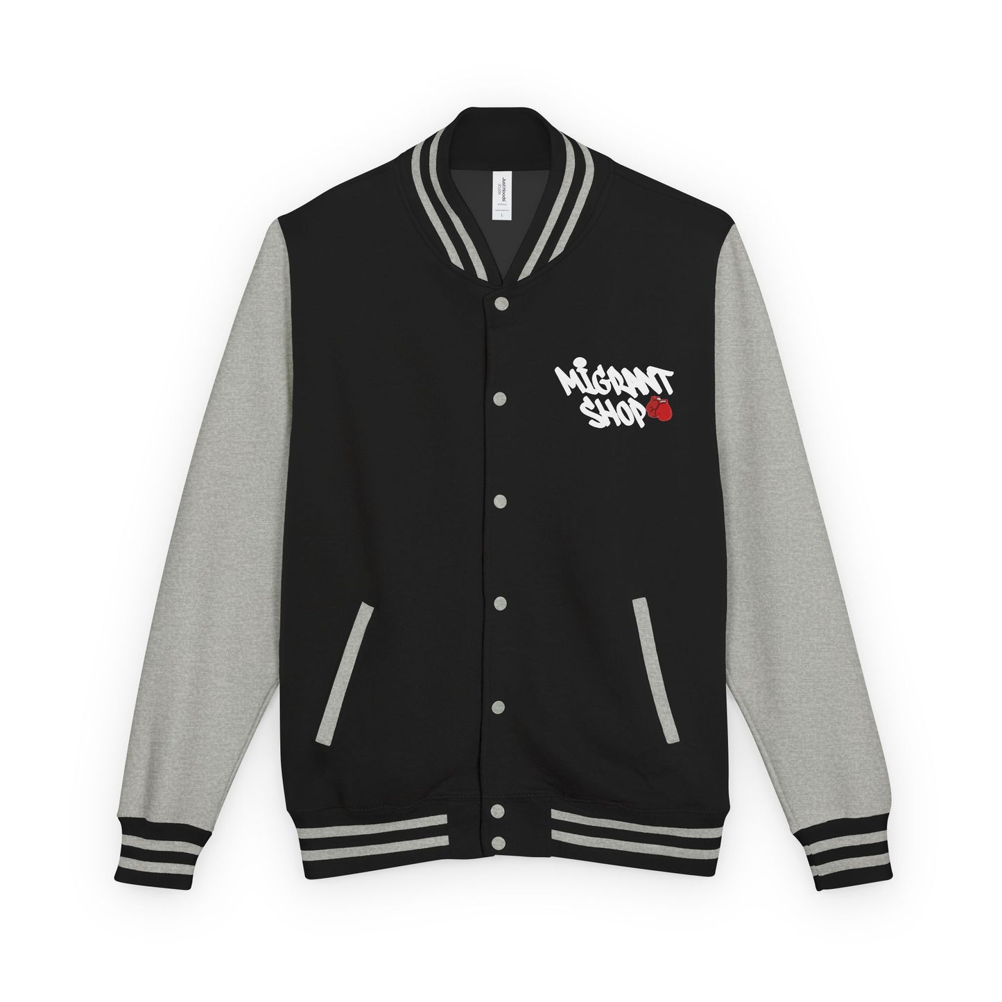 Letterman Jacket — 'Welcome Death Is Dead' Retro Photo Varsity JacketI