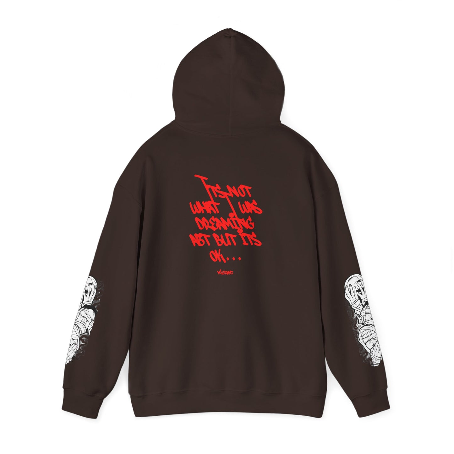 Hoodie — "I'm Not What I Was" Graphic Streetwear Pullover