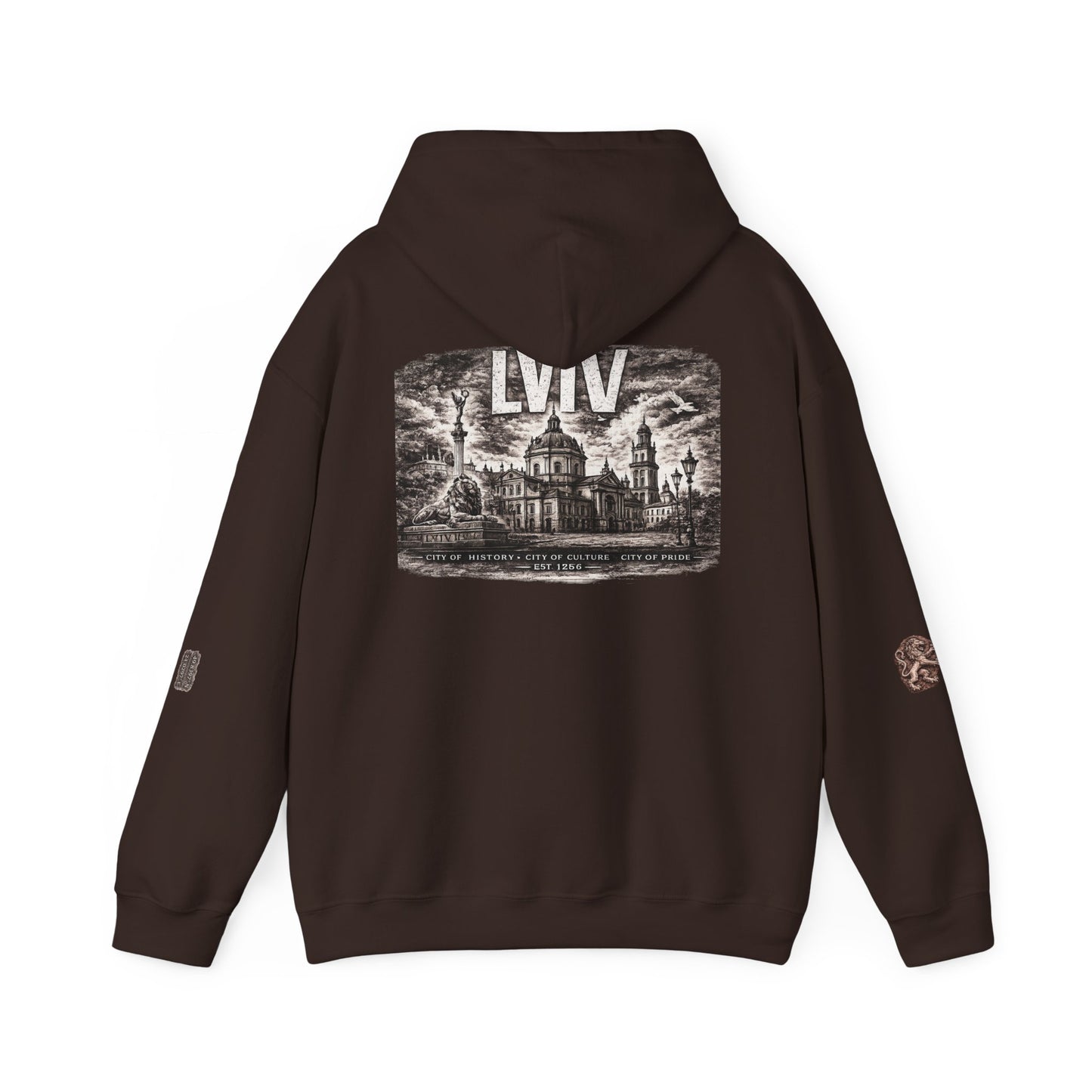 Lviv Vintage Cityscape Hoodie