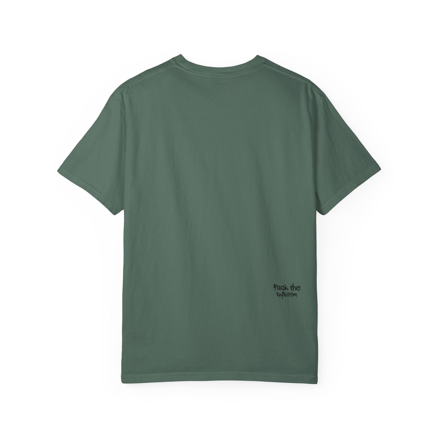 T-Shirt — 'Stay True' Graffiti Skate Tee with 'Fuck the System' Back Accent