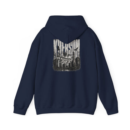 Kherson Cityscape Hoodie — Distressed Ukrainian Landmark Sweatshirt