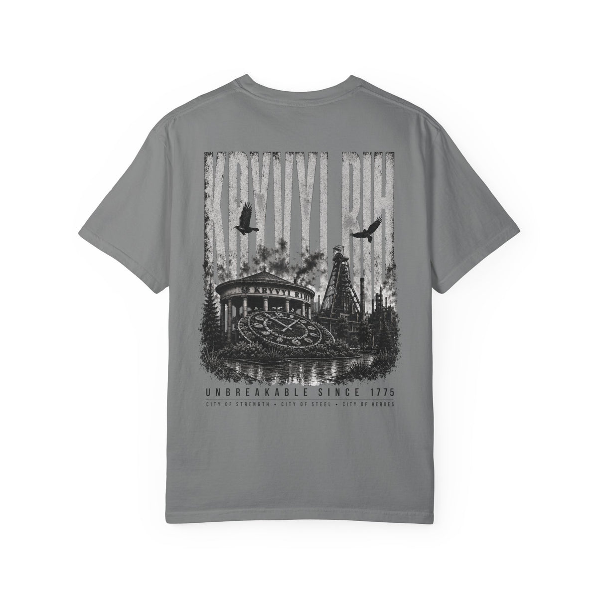 Kryvyi Rih Cityscape T-Shirt — Ukrainian Landmark Graphic Tee