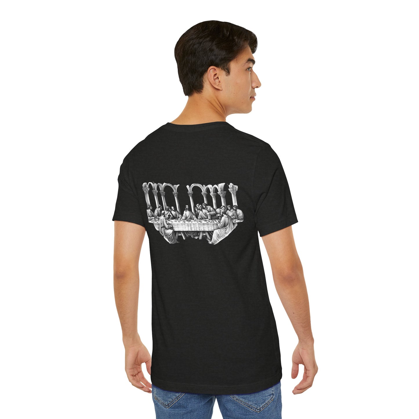Statue of Liberty Angel Tee — 'MIGRANTS' Dollar Graphic Short Sleeve