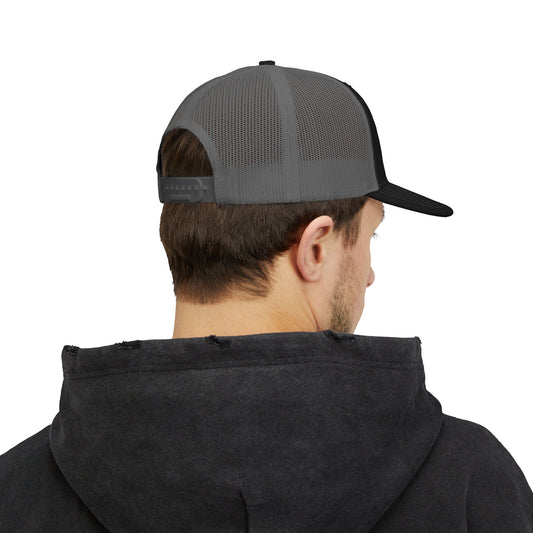 Trucker Cap — 'Migrant Shop' Vintage Travel Logo Snapback