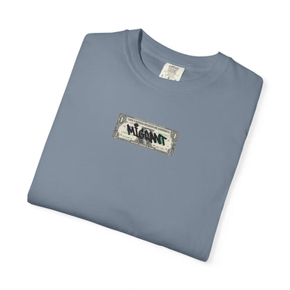 Photo Backprint T‑Shirt — Urban Graffiti 'Across the Skies Not Real' Streetwear