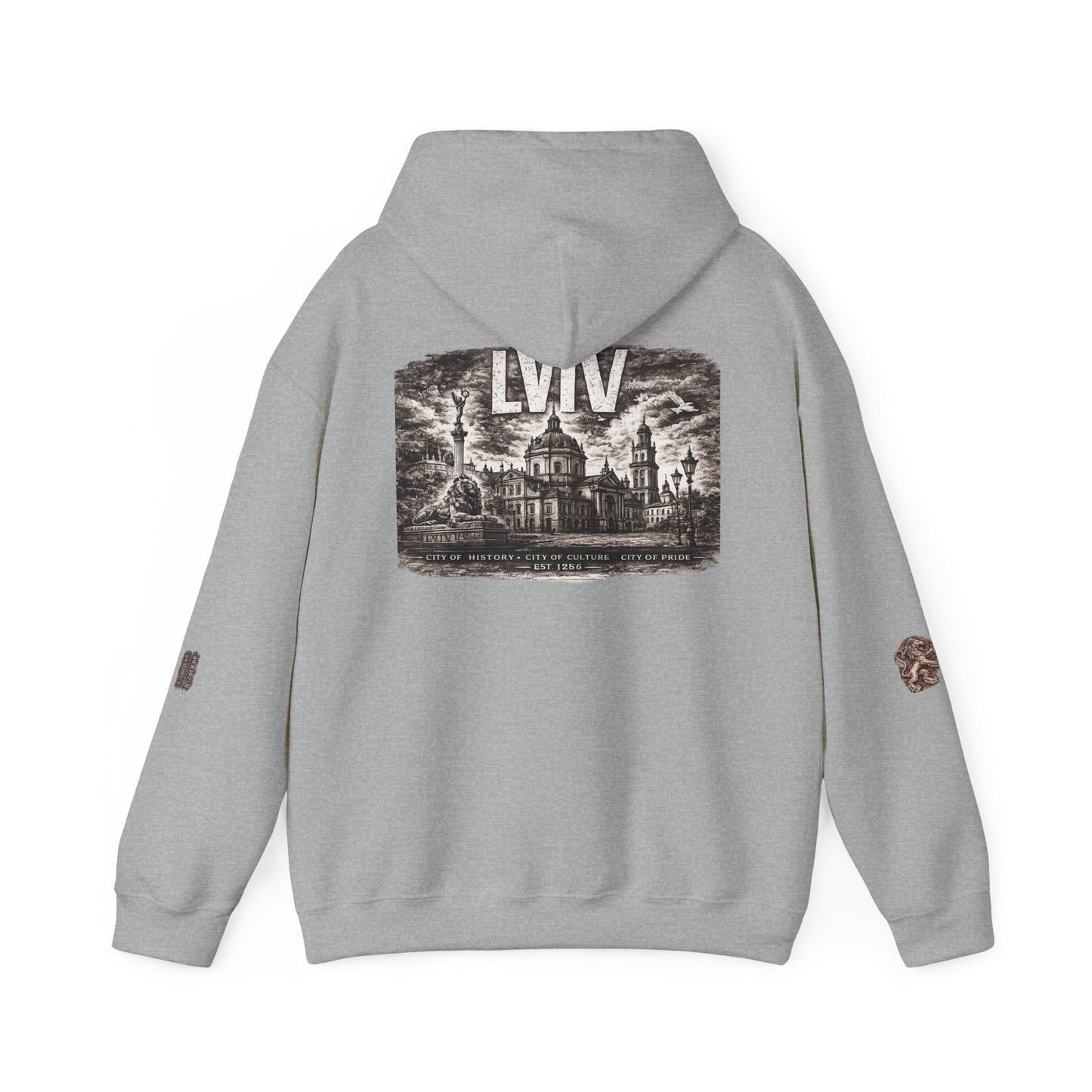 Lviv Vintage Cityscape Hoodie