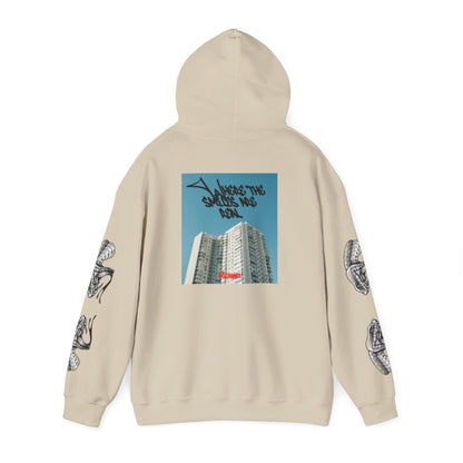 Urban Photo Hoodie — 'Skyscrapers Save No Soul' Graphic Streetwear