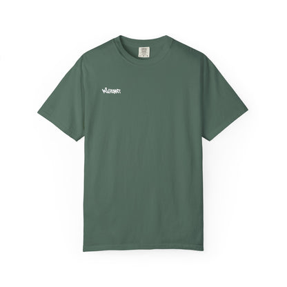 T-Shirt — Statue of Liberty Graphic Tee with Red Script "I'm Not Worried" Back Print