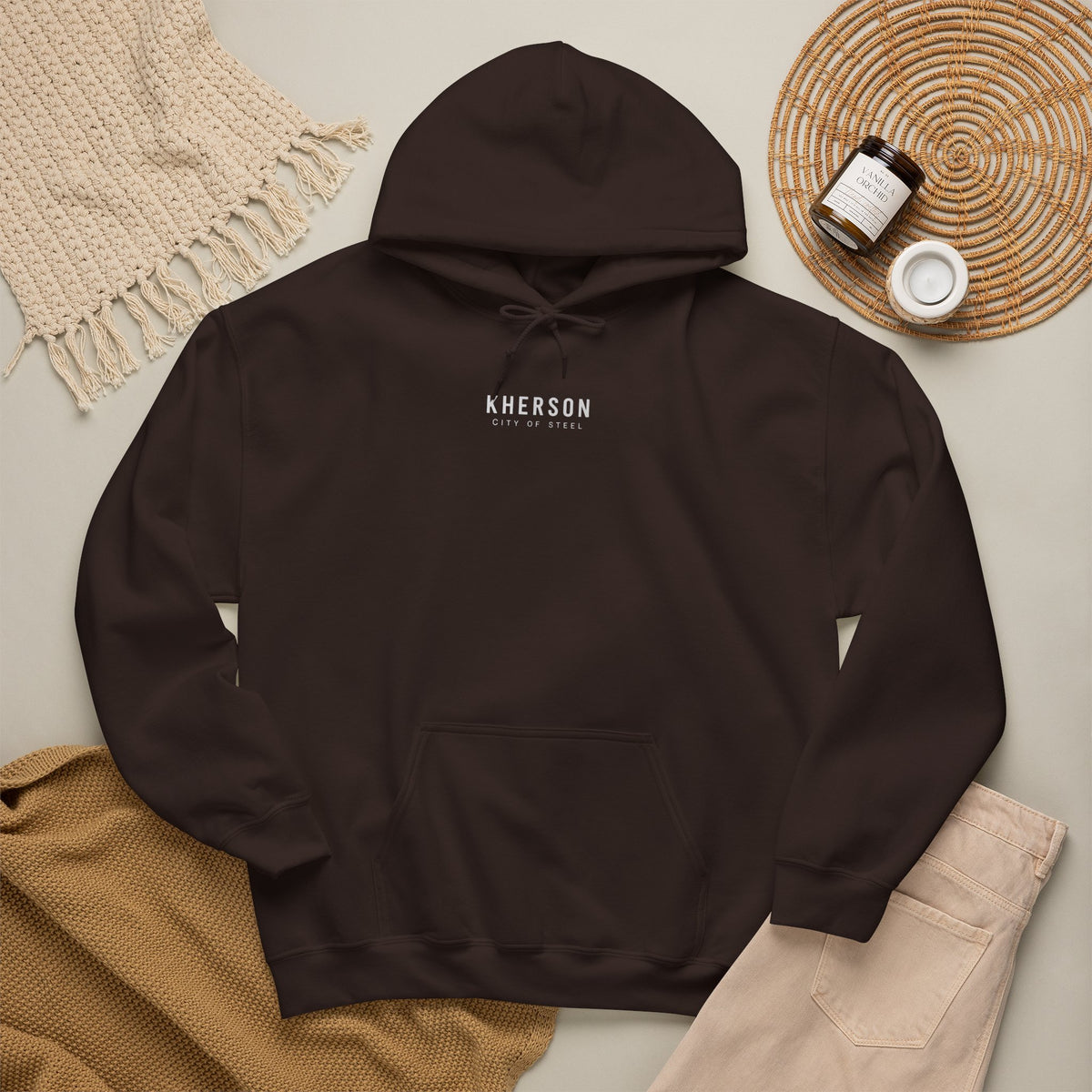 Kherson Cityscape Hoodie — Distressed Ukrainian Landmark Sweatshirt