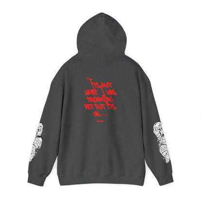 Hoodie — "I'm Not What I Was" Graphic Streetwear Pullover