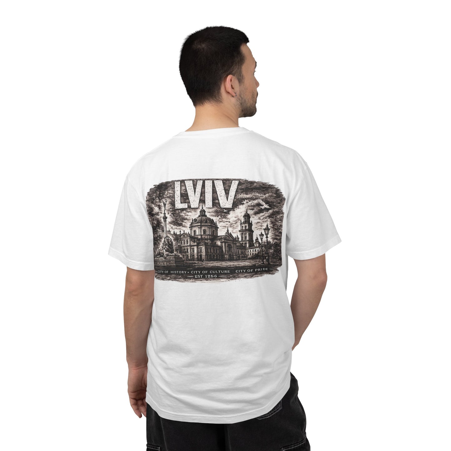 Lviv Vintage Cityscape T‑Shirt