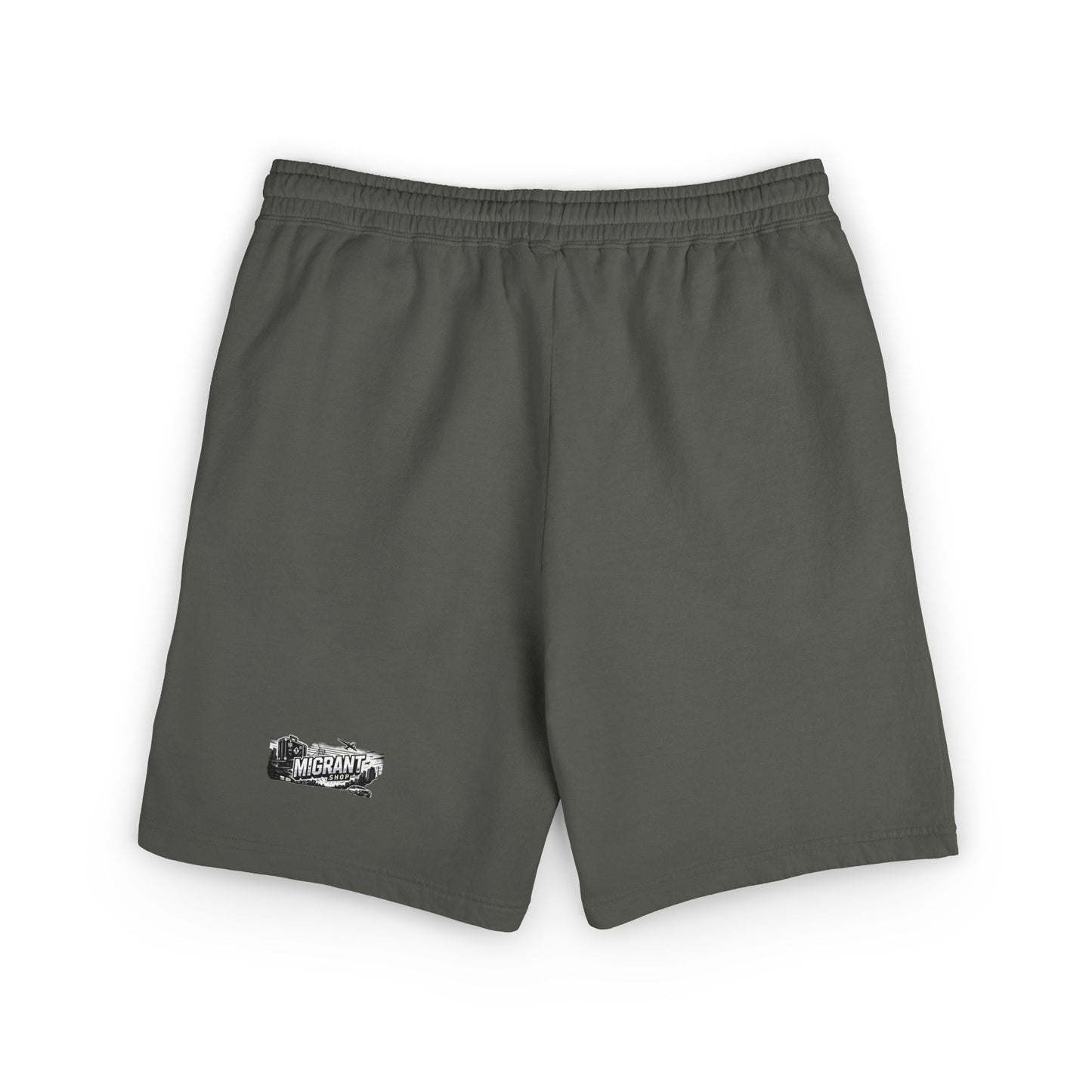 Fleece Sweat Shorts — Garment-Dyed Lightweight Lounge Shorts with 'Freedom' Graphic
