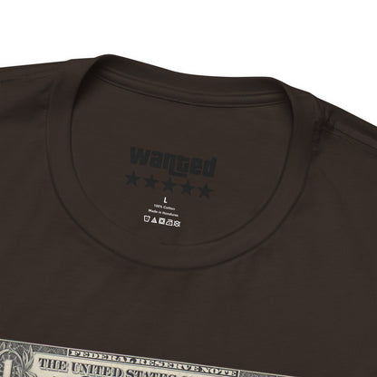 Statue of Liberty Angel Tee — 'MIGRANTS' Dollar Graphic Short Sleeve