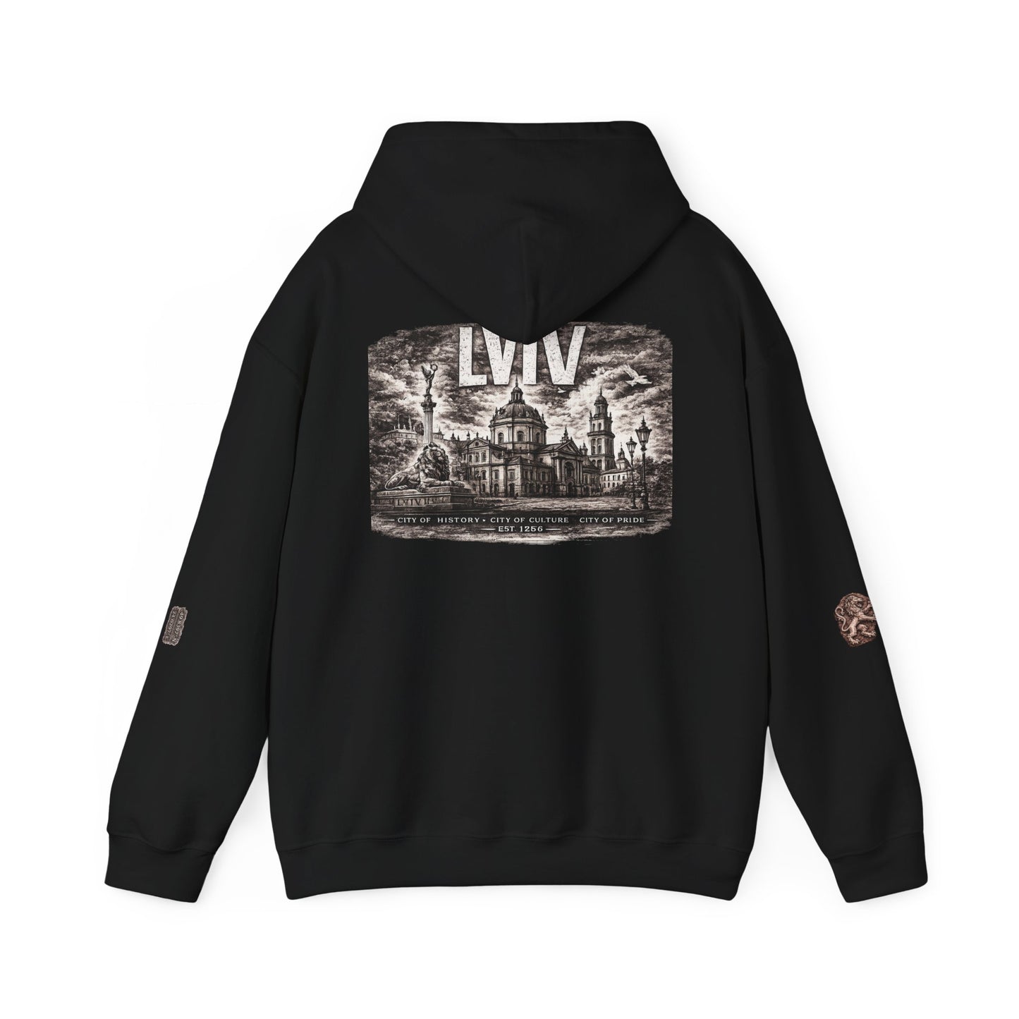 Lviv Vintage Cityscape Hoodie