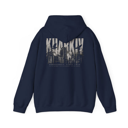 Kharkiv Hoodie — Resilient City Graphic Pullover (Back Print)