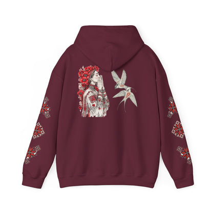 Native-Inspired Floral Headdress Vishivanka Hoodie —