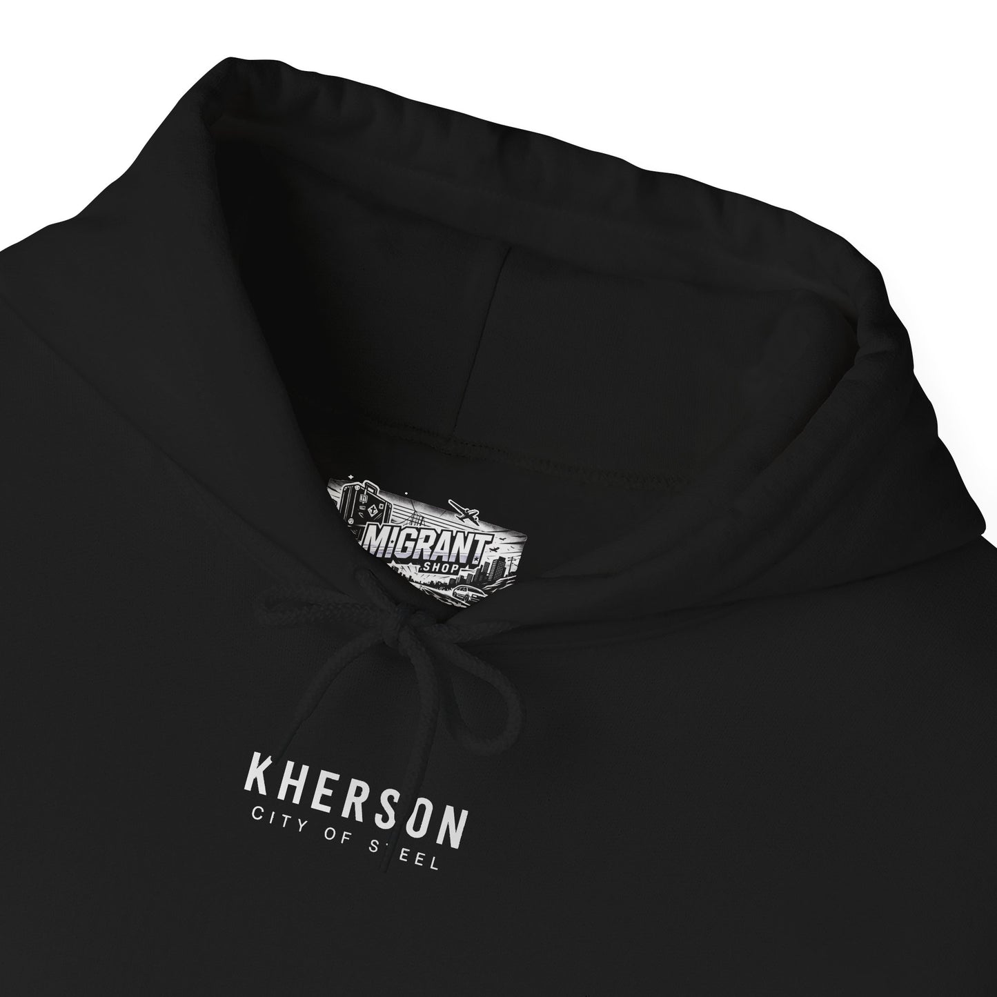 Kherson Cityscape Hoodie — Distressed Ukrainian Landmark Sweatshirt