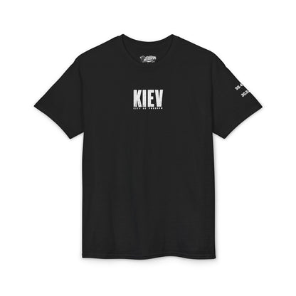 Kyiv Graphic T-Shirt — City Skyline Tribute Tee (front logo, back Kyiv design)
