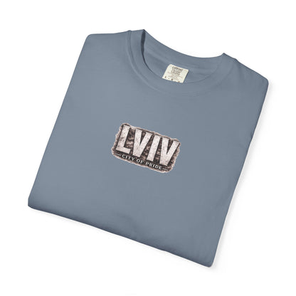 Lviv Vintage Cityscape T-Shirt — Retro Ukrainian Travel Tee