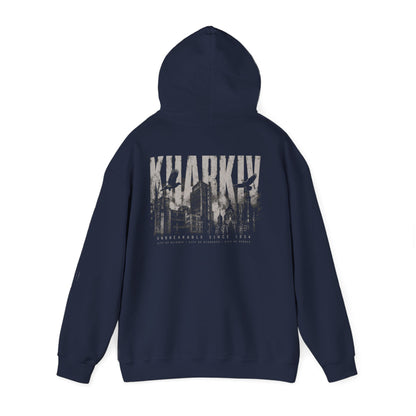 Kharkiv Hoodie — Resilient City Graphic Pullover (Back Print)