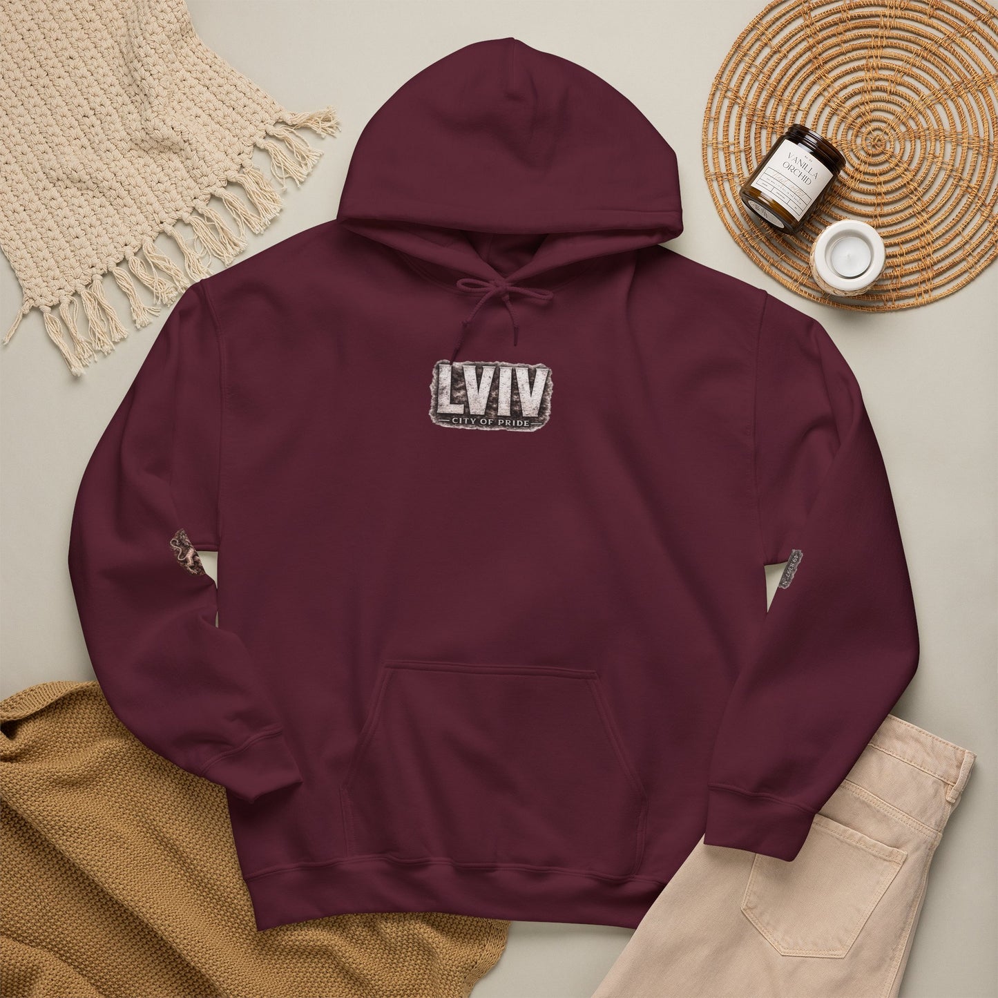 Lviv Vintage Cityscape Hoodie