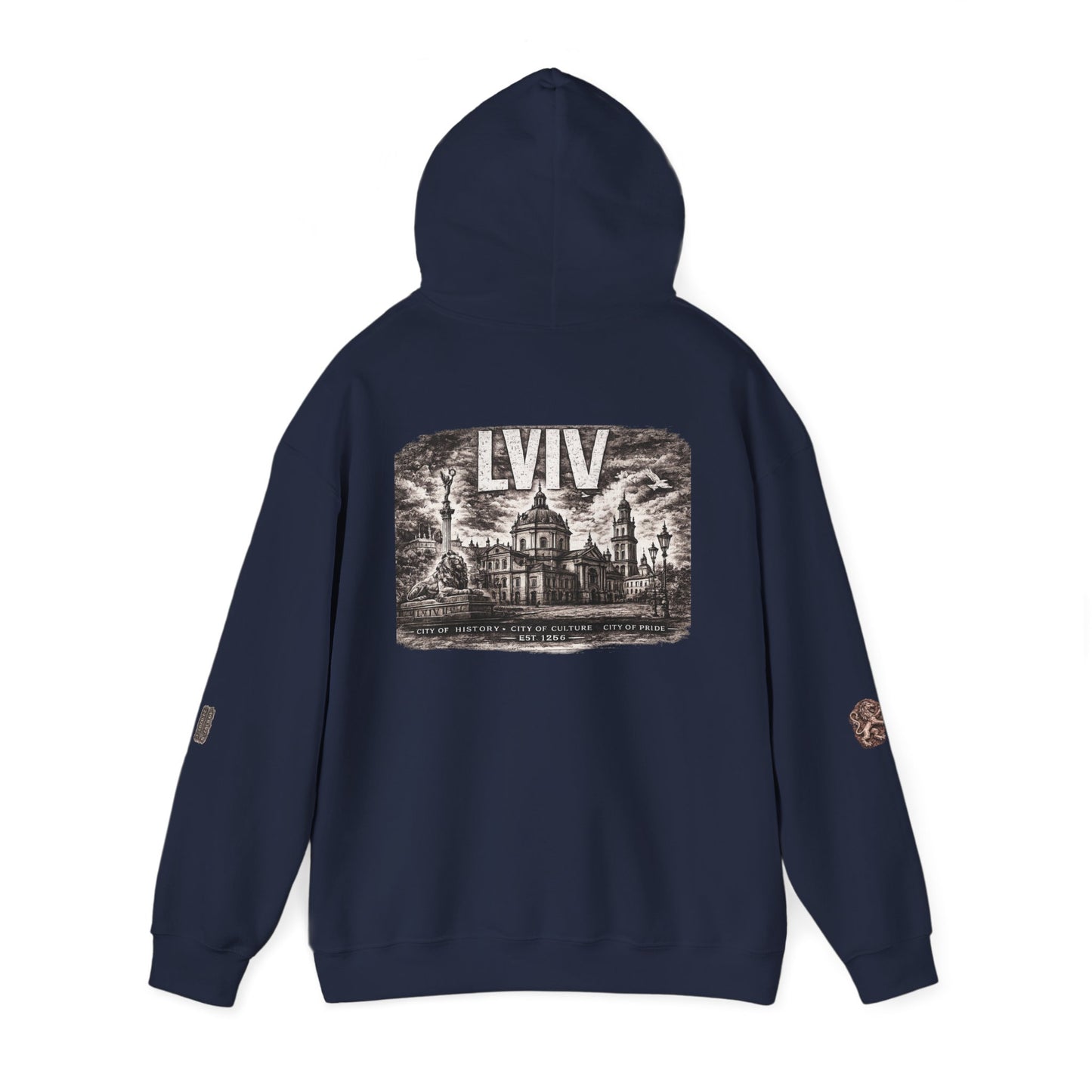 Lviv Vintage Cityscape Hoodie