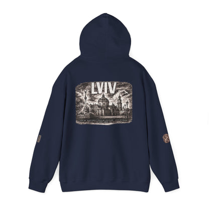 Lviv Vintage Cityscape Hoodie