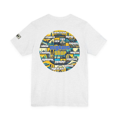 Money Print Tee — Ukraine Cities Graphic Back | Support & Travel Souvenir T-Shirt