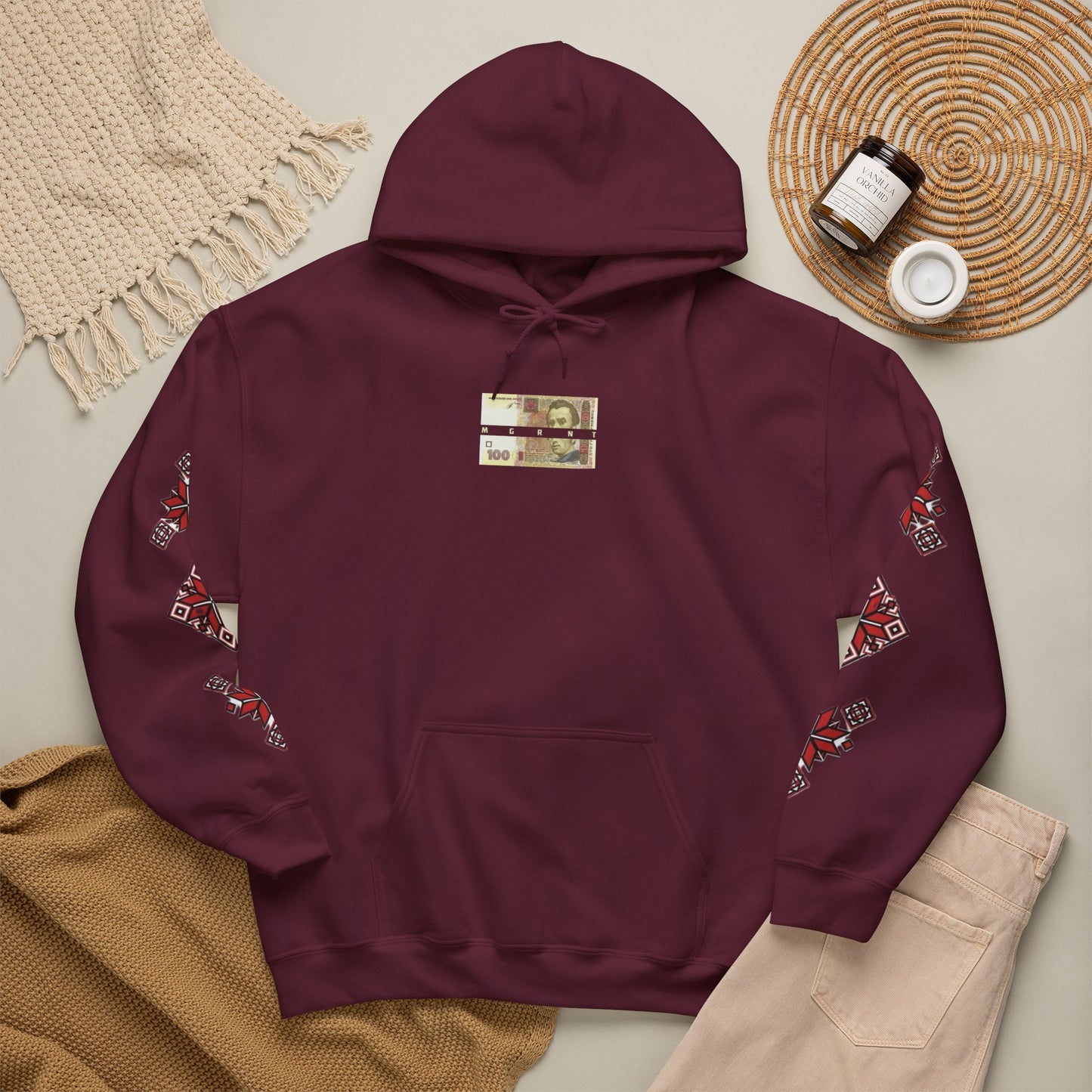 Native-Inspired Floral Headdress Vishivanka Hoodie —