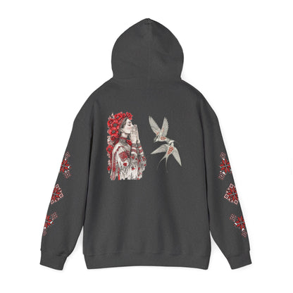 Native-Inspired Floral Headdress Vishivanka Hoodie —