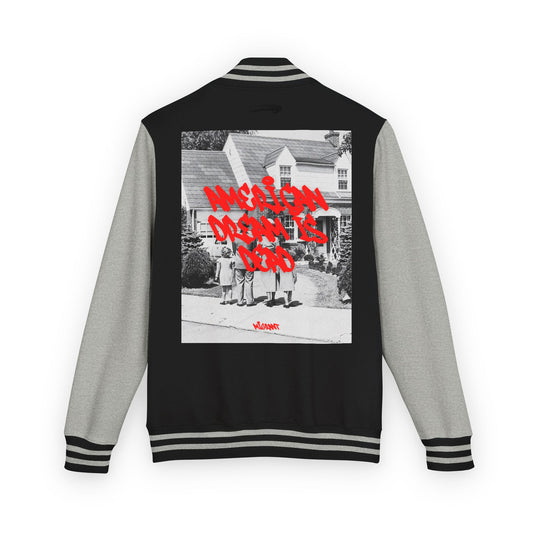 Letterman Jacket — 'Welcome Death Is Dead' Retro Photo Varsity JacketI