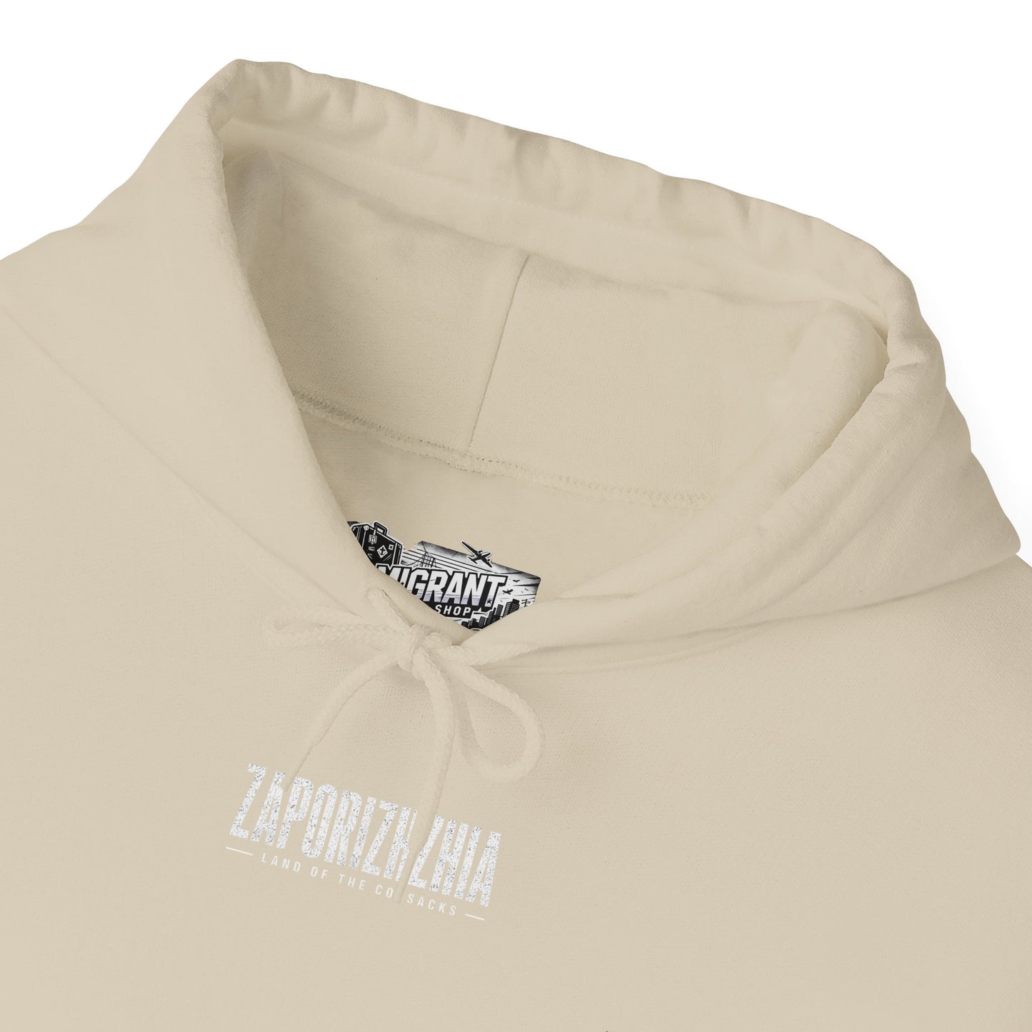 Zaporizhzhia Hoodie – Vintage Cityscape War Relief Design