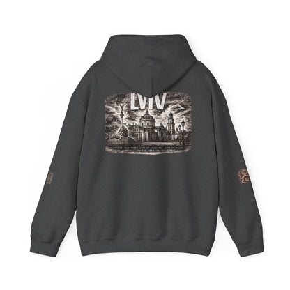Lviv Vintage Cityscape Hoodie