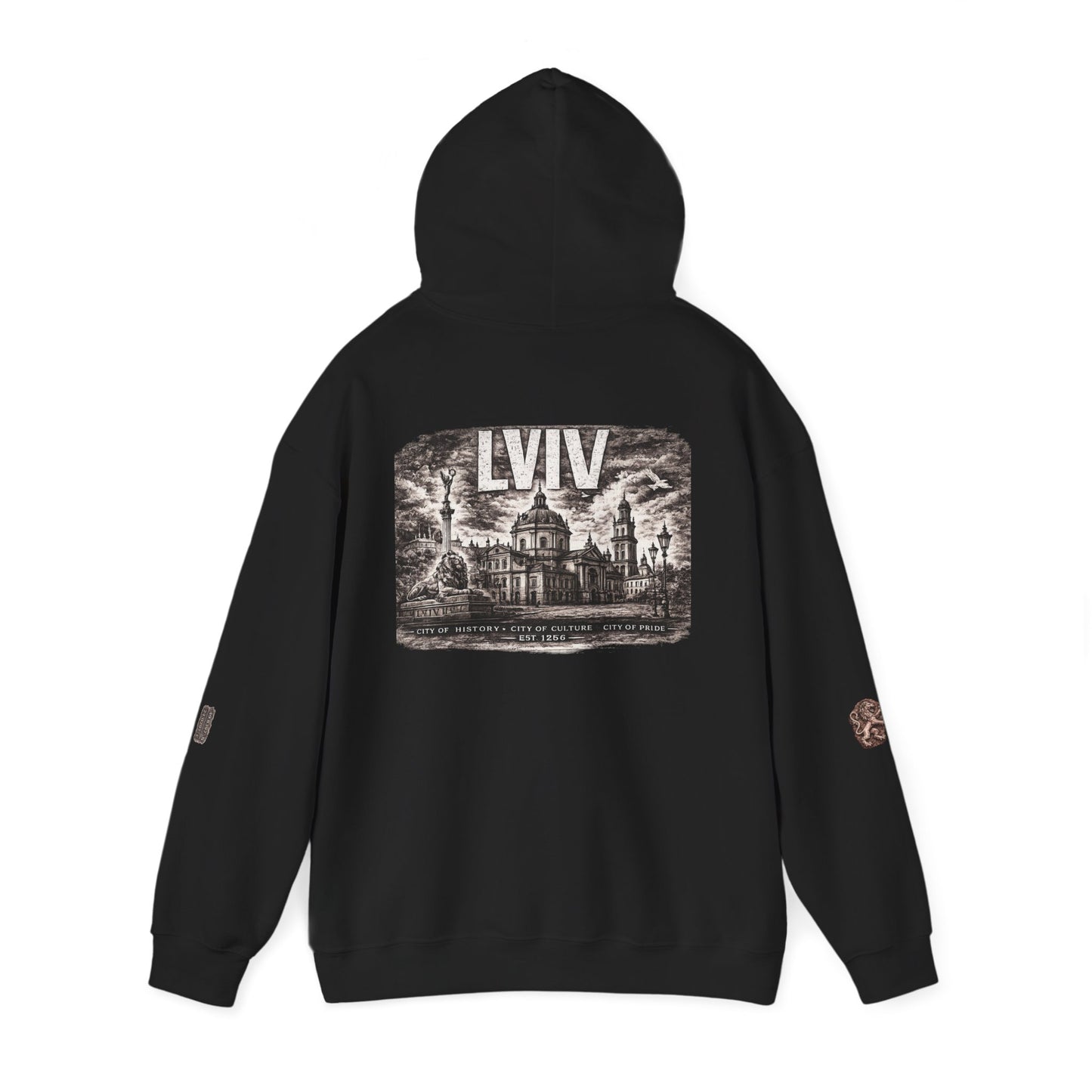 Lviv Vintage Cityscape Hoodie