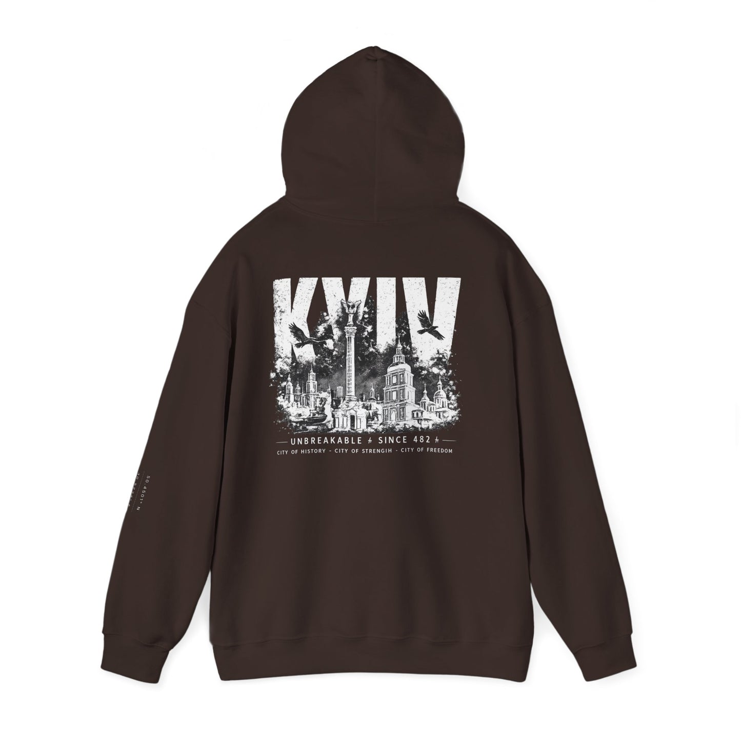 Kyiv Hoodie — Unbreakable Since 482 War Relief Sweatshirt