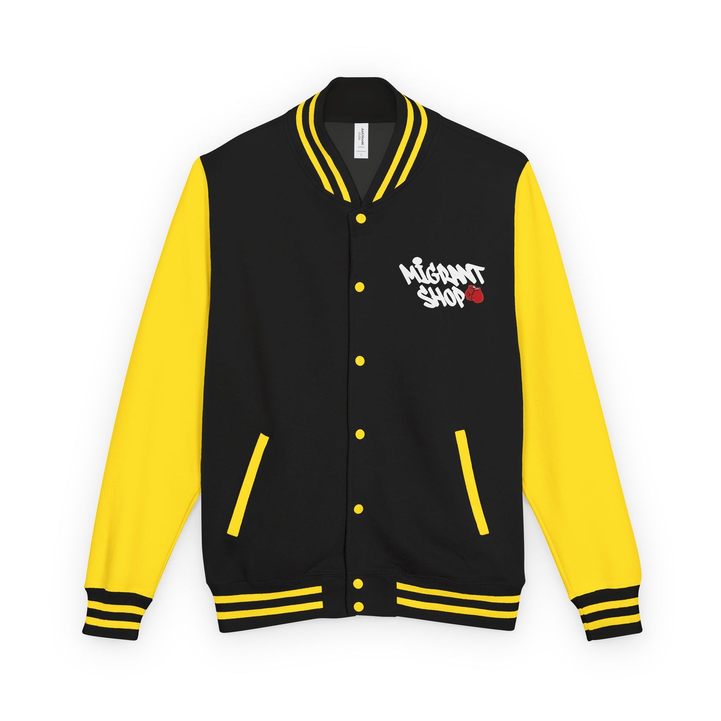 Letterman Jacket — 'Welcome Death Is Dead' Retro Photo Varsity JacketI