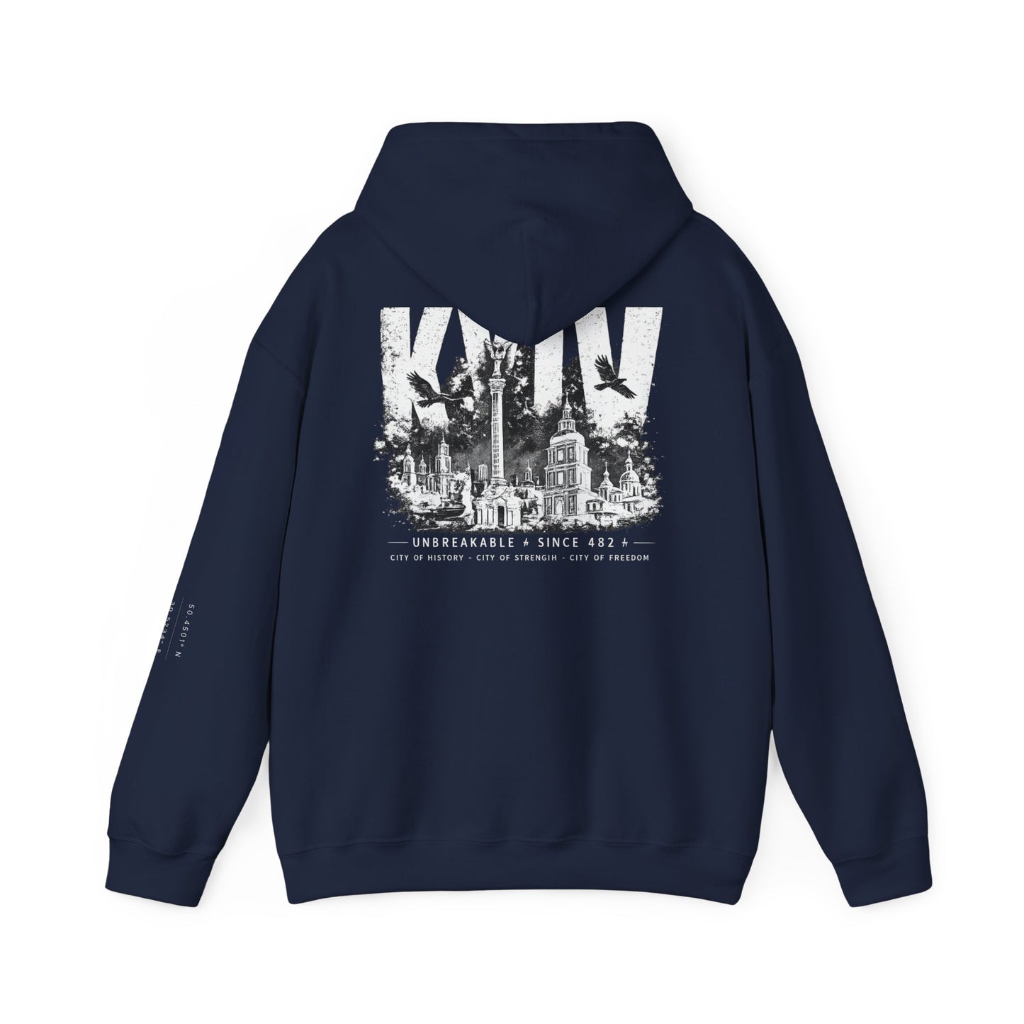 Kyiv Hoodie — Unbreakable Since 482 War Relief Sweatshirt