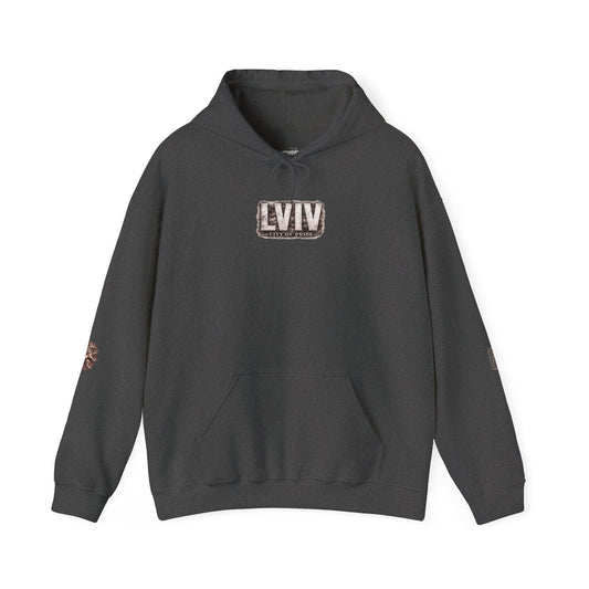 Lviv Vintage Cityscape Hoodie